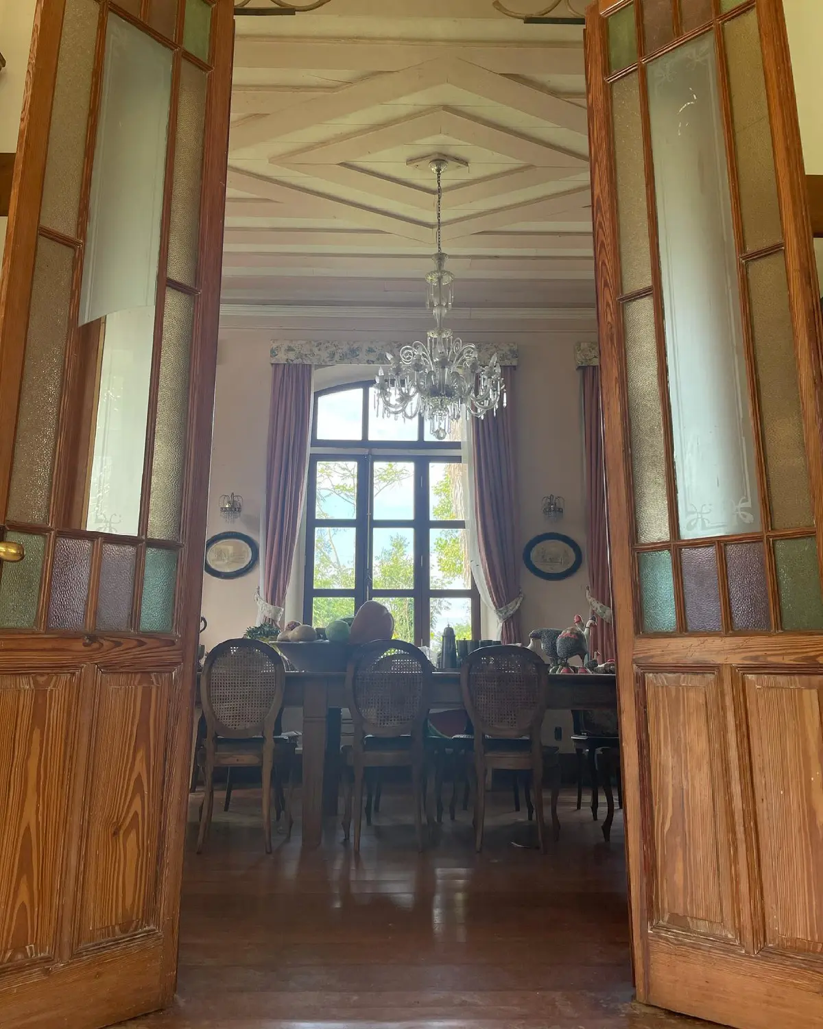 Restored historic interior of Fazenda Neuchatel